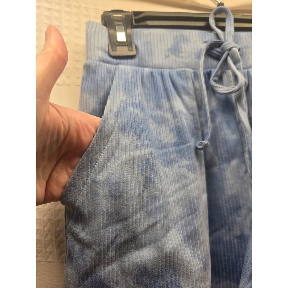 Sonoma Pajama Shorts Size Xs Womens Blue Tie Die Loungewear Drawstring 6750 - Picture 2 of 8
